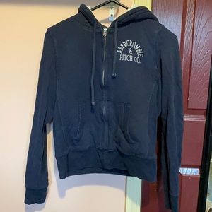 Dark blue Abercrombie & Fitch hoodie, small womens